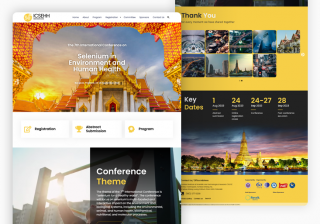 รับทำเว็บไซต์เว็บไซต์งานประชุมนานาชาติ ICSEHH 2023